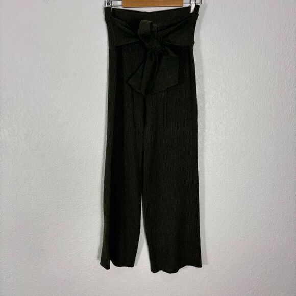 New Lucy Paris Two Piece Set Green Ribbed Tank Top and Pants Size Large - Picture 1 of 11